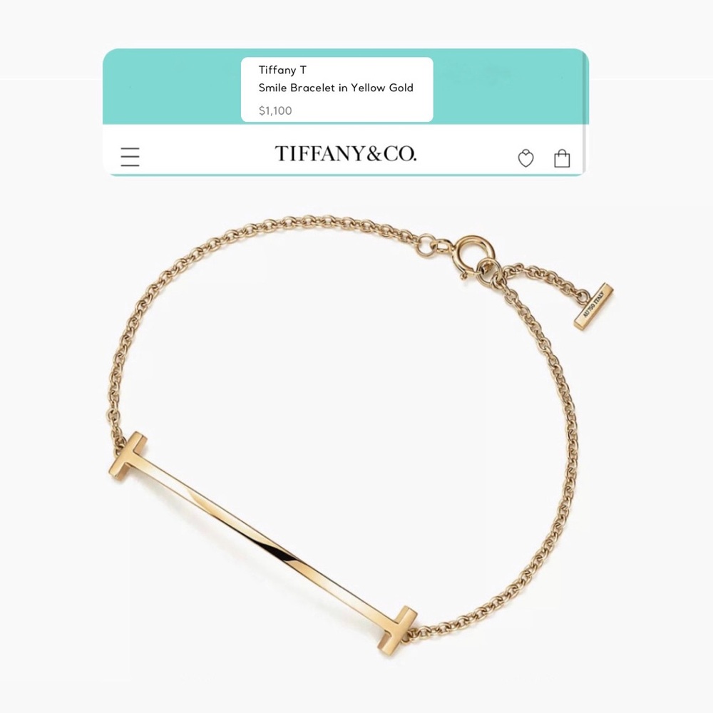 Tiffany T Smile Bracelet
in Yellow Gold New Collection!
